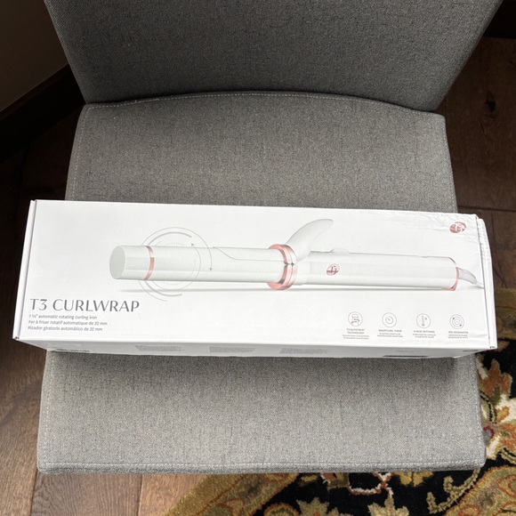 T3 Curlwrap 1.25 Ceramic Rotating Curling Iron - Picture 3 of 6